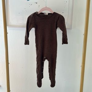 Mama Owl Siskin Merino Footed Onesie 6-12 Months